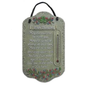 Welcome Sign, "Irish Blessing" Porch Decor, Resin Slate Plaque, Ready To Hang Decor