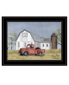 "Spring Rain" by Billy Jacobs, Ready to Hang Framed Print, Black Frame
