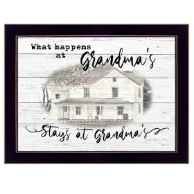 "Stays at Grandma's" By Billy Jacobs, Ready to Hang Framed Print, Black Frame
