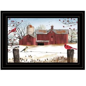 "Winter Days" by Billy Jacobs, Ready to Hang Framed Print, Black Frame