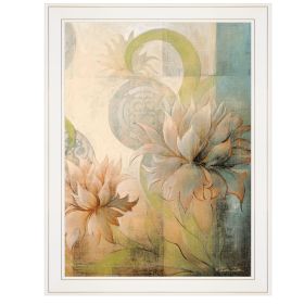 "Meandering Flowers II" by Dee Dee, Ready to Hang Framed Print, White Frame