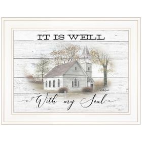 "It Is Well" By Billy Jacobs, Ready to Hang Framed Print, White Frame