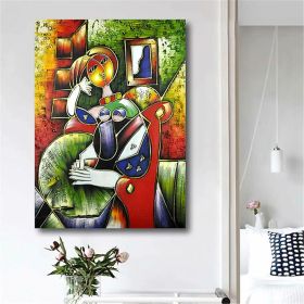 Hand Painted Oil Paintings Hand Painted Wall Art Abstract Modern Figure Picasso Girl Lady Nude Living Room Hallway Luxurious Decorative Painting (style: 1.0, size: 90x120cm)
