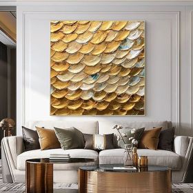 Hand Painted Oil Paintings  Abstract texture painting Home Decor Living Room Hallway Luxurious Decorative Painting (style: 1.0, size: 70x70cm)