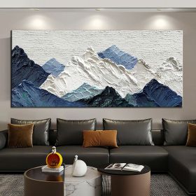 Handmade Oil Painting Thick Texture Abstract Landscape Oil Painting Gorgeous Abstract Landscape 3D Wall Art on Canvas Serene Abstract Landscape 3 (style: 1.0, size: 50x100cm)