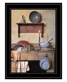 "The Kitchen Sink" by Billy Jacobs, Ready to Hang Framed Print, Black Frame (Color: as Pic)